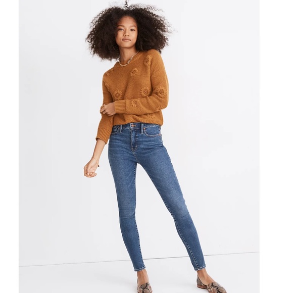 Madewell 10" High-Rise Skinny Jeans in Wendover Wash: TENCEL™ Denim - Picture 1 of 14